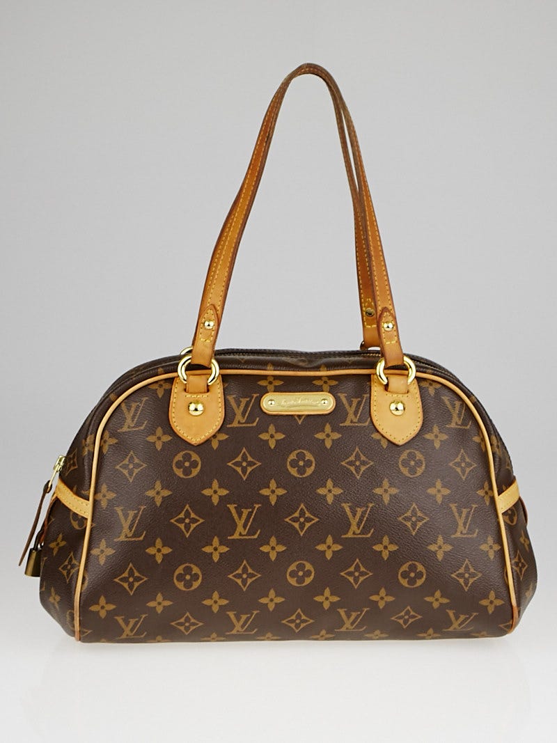 Louis Vuitton - Authenticated Double Zip Handbag - Cloth Brown for Women, Never Worn