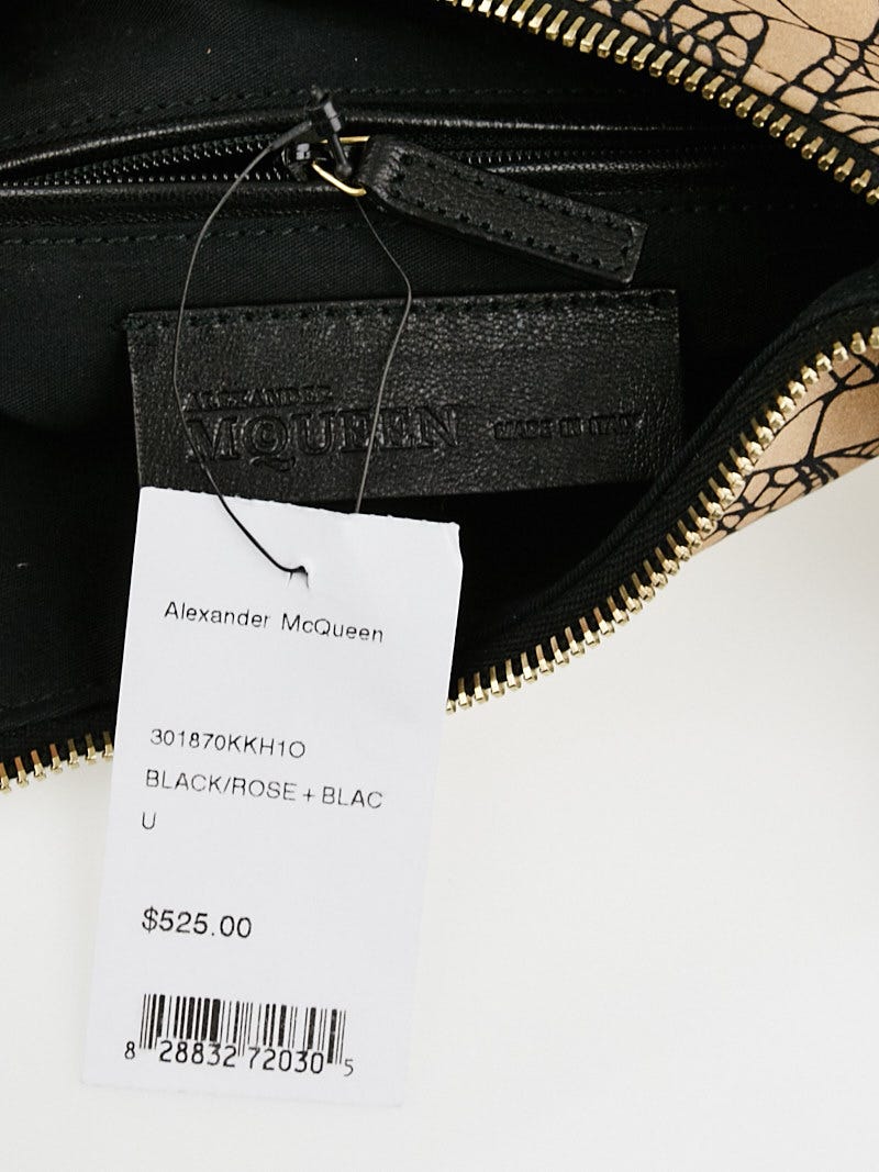 【公式】フジのお歳暮・冬ギフト Rose/Black McQueen Alexander Printed Manta De Dragonfly Silk バッグ