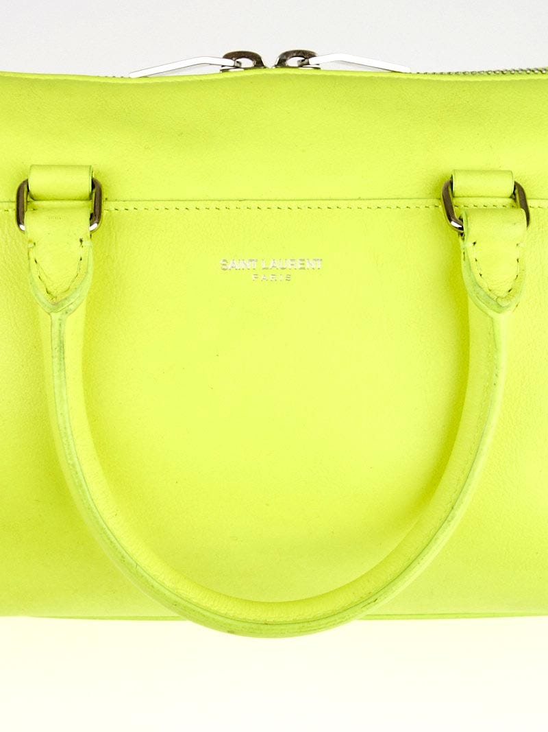 Ysl neon yellow bag discount