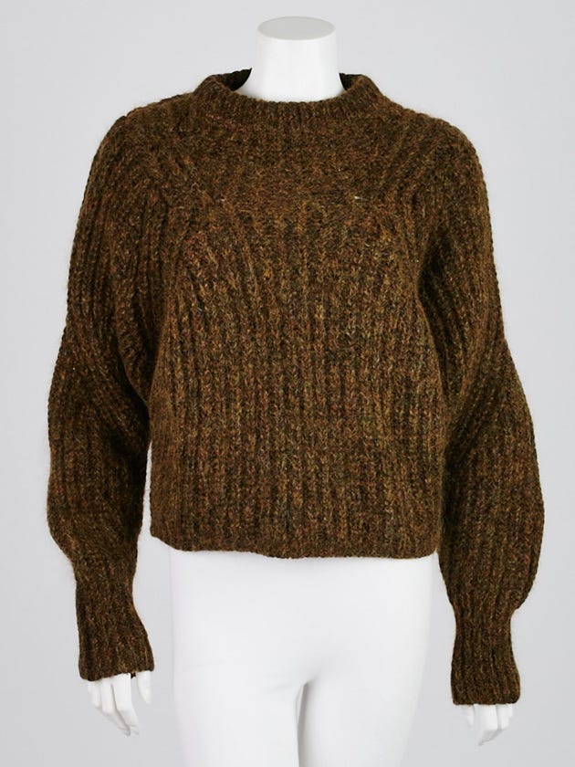 Isabel Marant Green Wool/Mohair Blend Newt Sweater Size 0/34