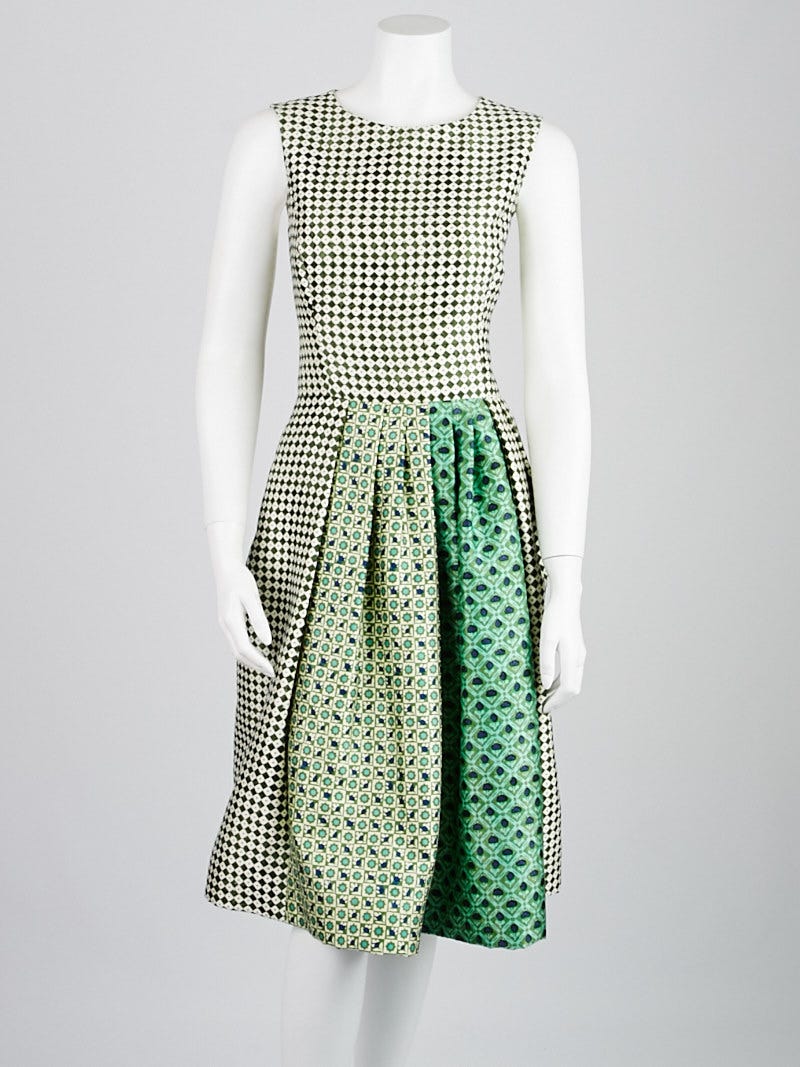 oscar de la renta dress green Designer Floor Length Dress | Long Formal Dresses