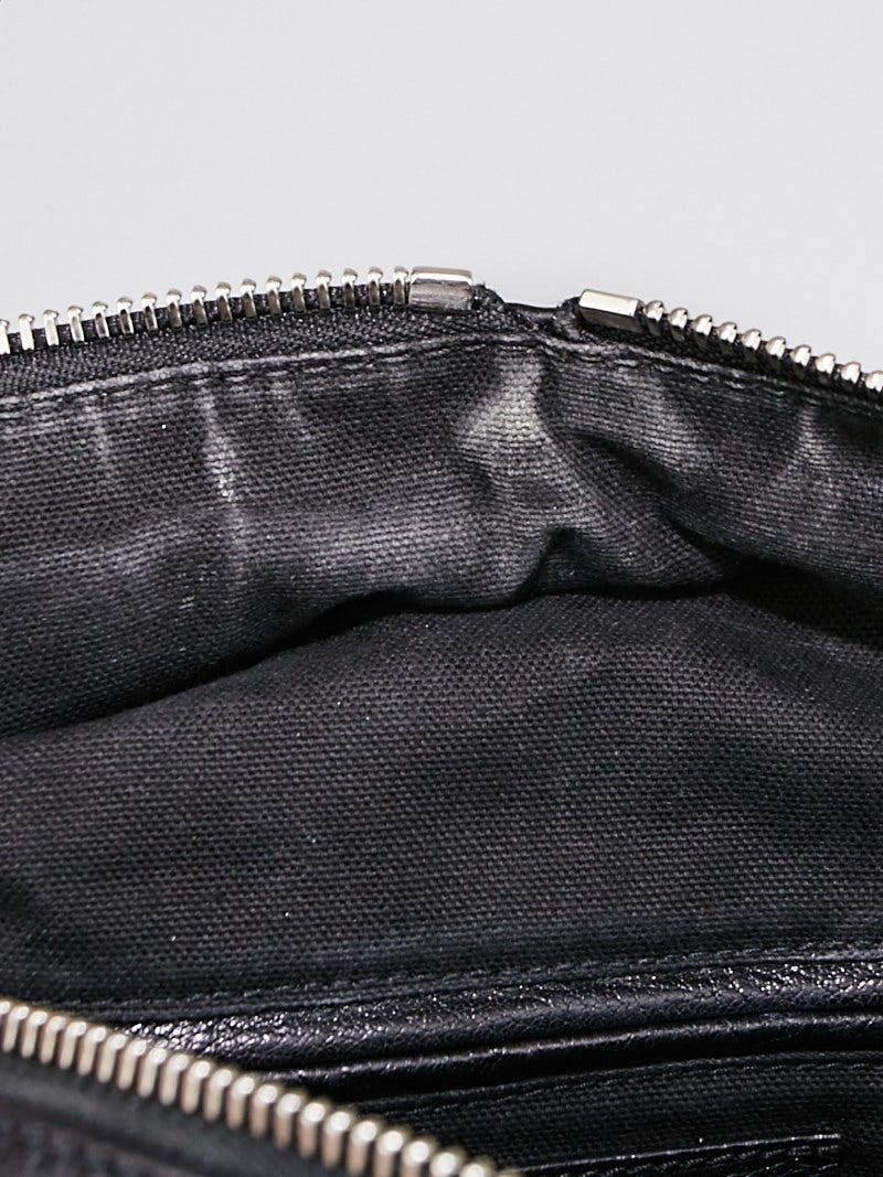 クリスマスツリー特価！ Padlock Leather Black McQueen Alexander Biker Satchel Zip 小物
