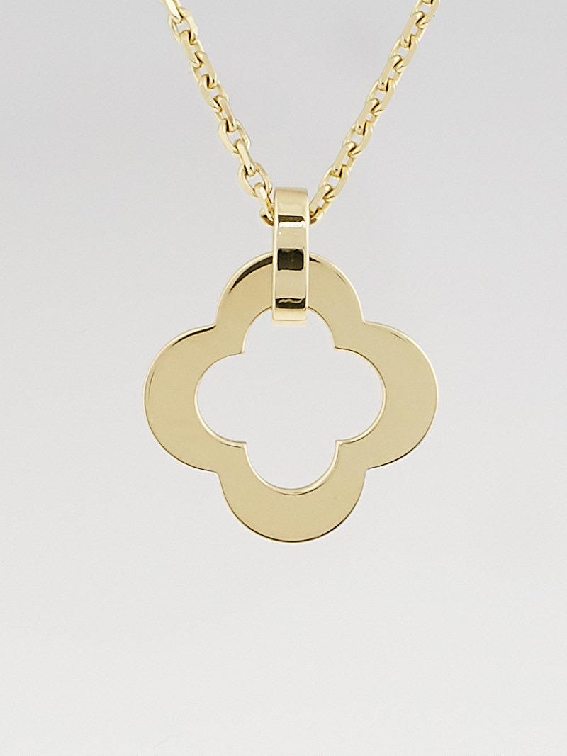 Van Cleef & Arpels 18k Yellow Gold Byzantine Alhambra Pendant | Yoogi's