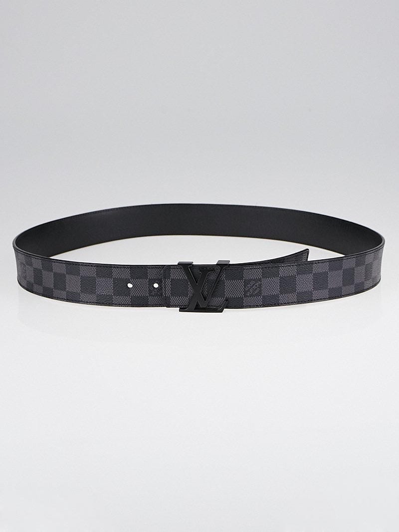 Louis Vuitton - LV Initiales Damier Graphite Canvas Belt 110