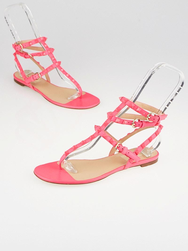 Neon flat sandals hot sale