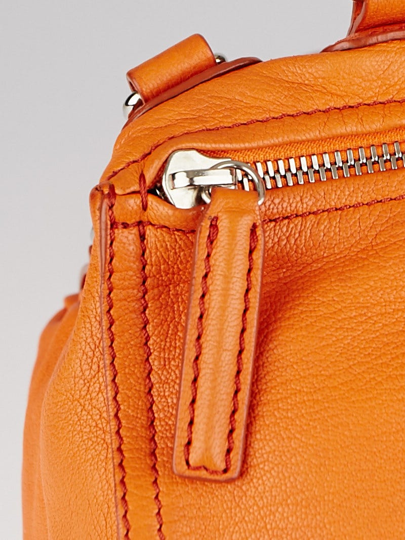 Givenchy Orange Sugar Goatskin Leather Medium Pandora Bag