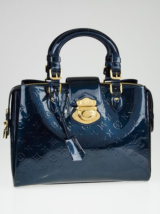 Louis Vuitton Blue Nuit Monogram Vernis Melrose Avenue Bag