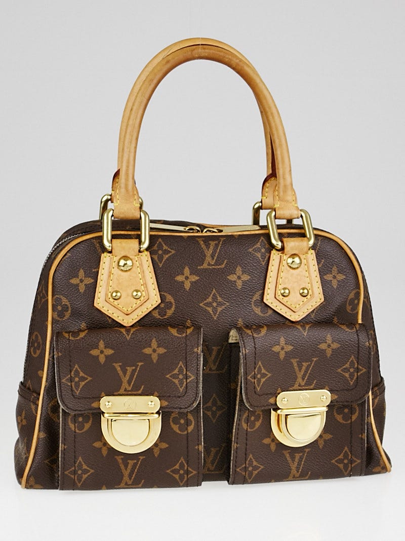 Louis Vuitton Monogram Manhattan PM - Brown Handle Bags, Handbags