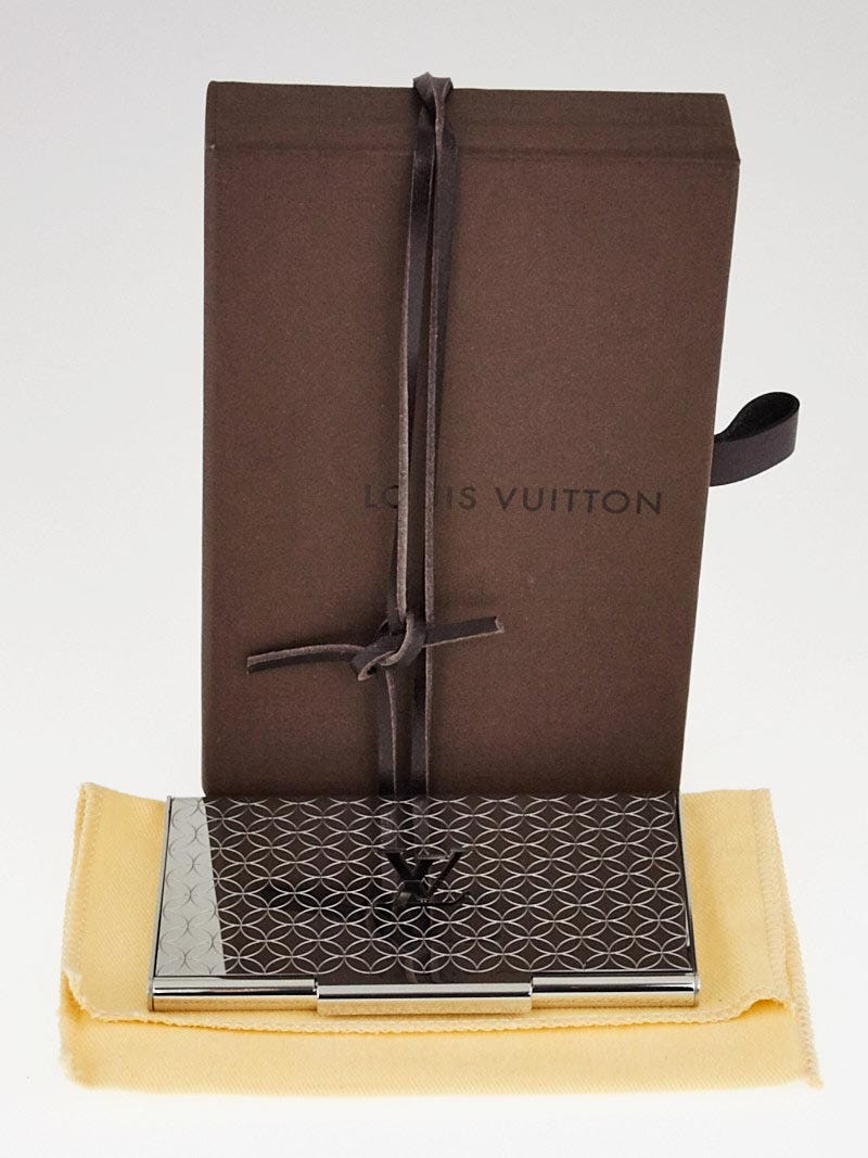 Louis Vuitton Palladium Metal Champs-Elysees Card Holder - Yoogi's Closet