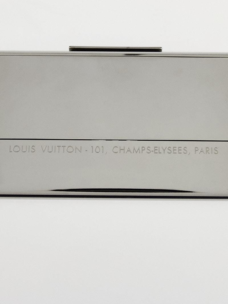 Louis Vuitton Champs-Elysées Laser Engraved Monogram Flower Card Holder at  1stDibs