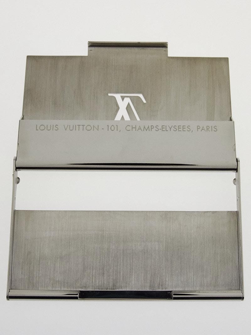 Louis Vuitton Champs Elysées Cufflinks - Palladium-Plated