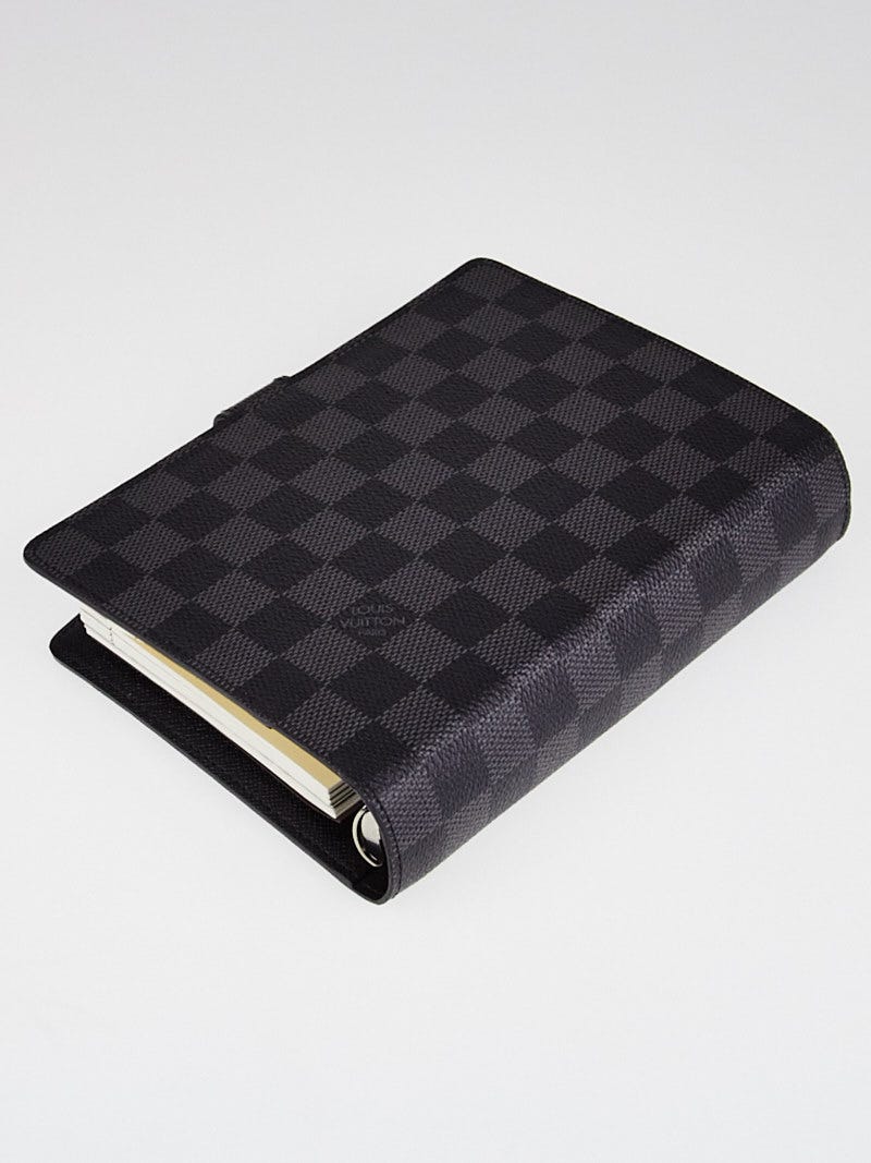 Louis Vuitton Damier Graphite Agenda MM Notebook Cover In Excellent  Condition.