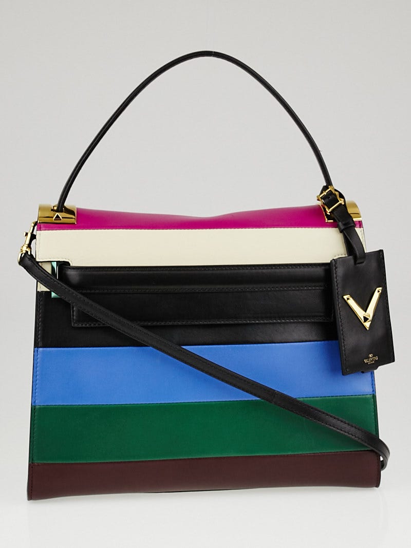Valentino striped outlet bag