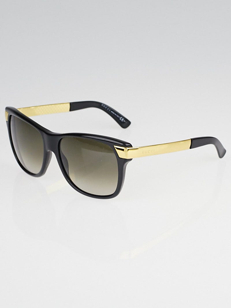 Gucci Black/Gold Wayfarer Sunglasses-3611/S | Yoogi display picture 3
