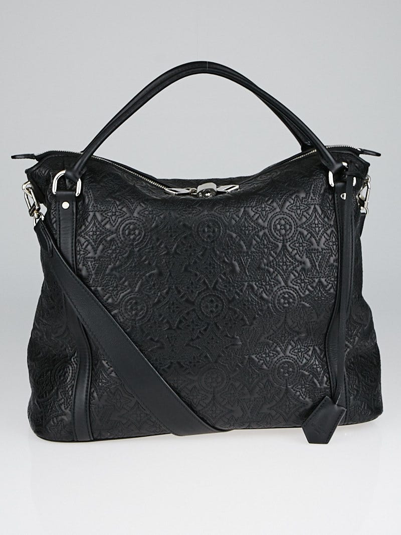 Louis Vuitton Ixia handbag in black mahina leather