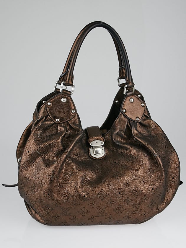 Louis Vuitton Metallic Mordore Monogram Mahina Leather L Bag