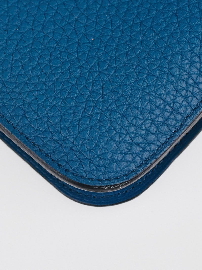 Hermès Picotin Lock PM And Dogon Wallet Blue Jean Combo Togo Palladium