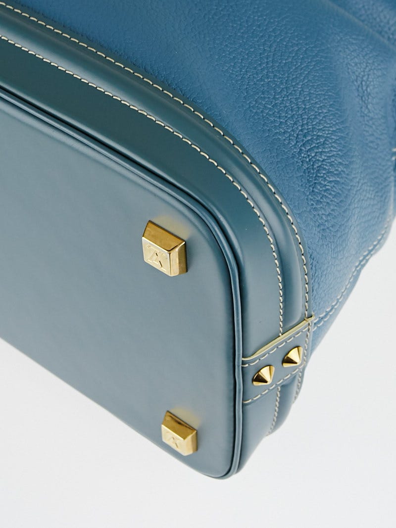 LOUIS VUITTON-Blue Suhali Leather Lockit MM Bag – thevintagecaffe