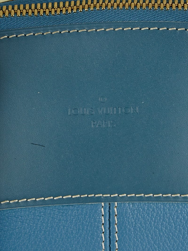 Louis Vuitton Black Blue Monogram Playground Slender Men's Wallet