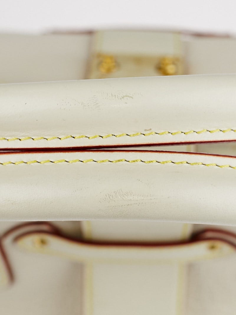 Louis Vuitton White Suhali Leather L'Ingenieux PM Bag | Yoogi's Closet