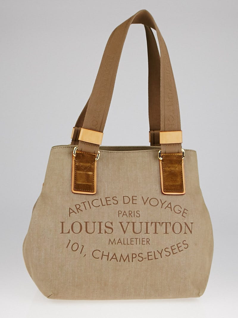 Louis Vuitton Argile Denim Articles de Voyage Cabas Denim Tote