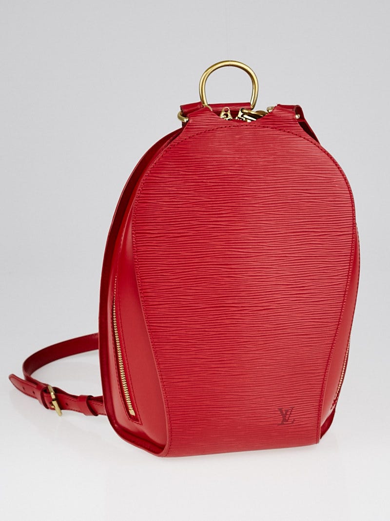 Louis Vuitton Red Epi Leather Mabillon Backpack
