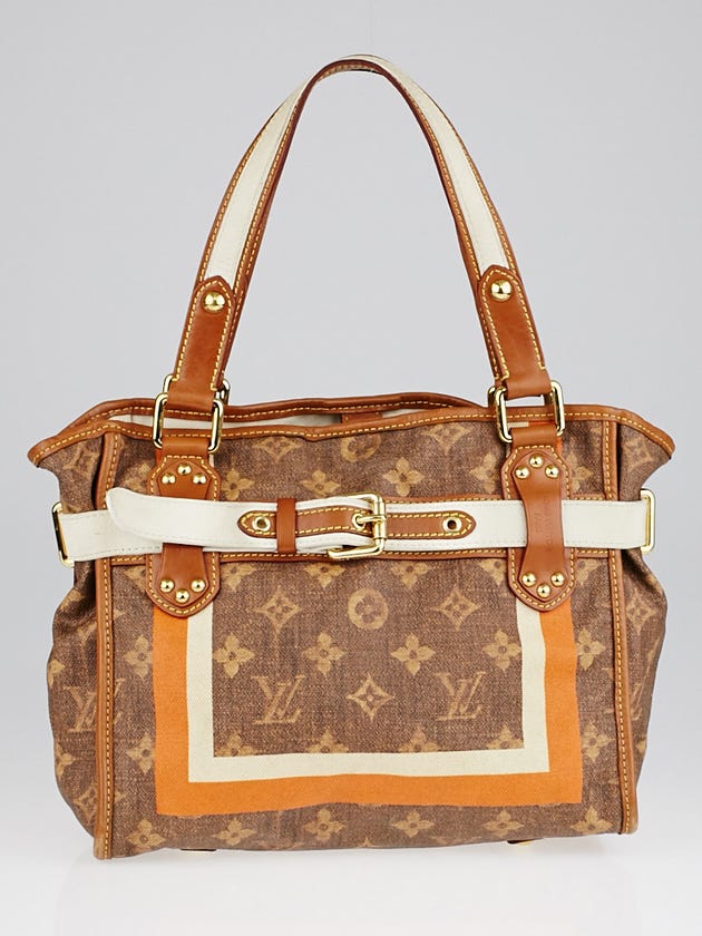 Louis Vuitton Limited Edition Monogram Tisse Rayures PM Tote Bag