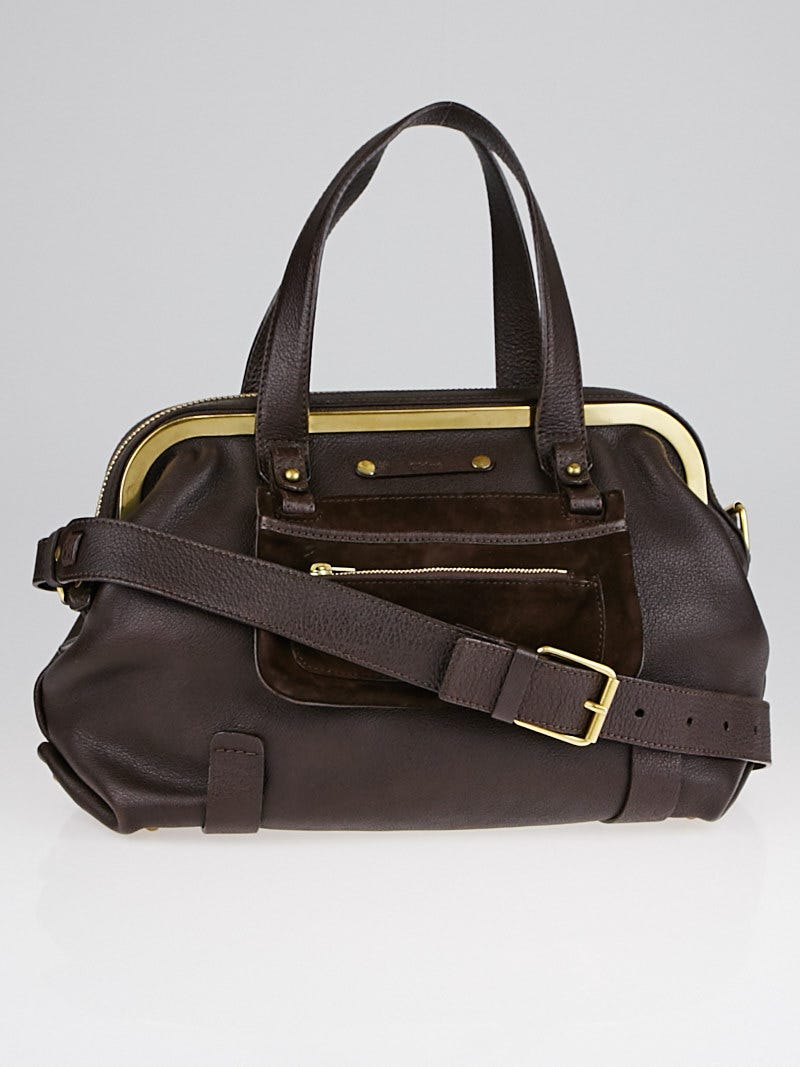 Chloe Moka Buffalo Leather Small Abby Framed Bag Yoogi s Closet