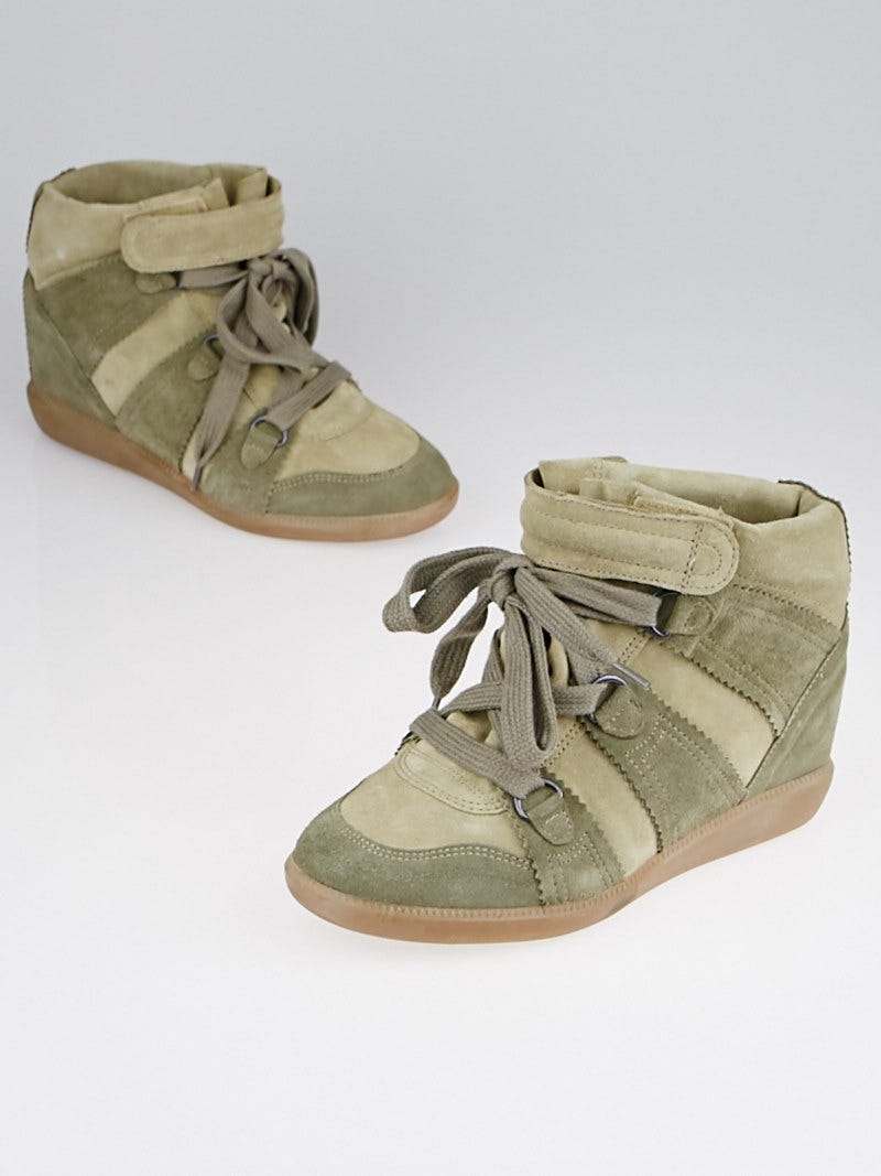 Taupe sneaker wedges shop