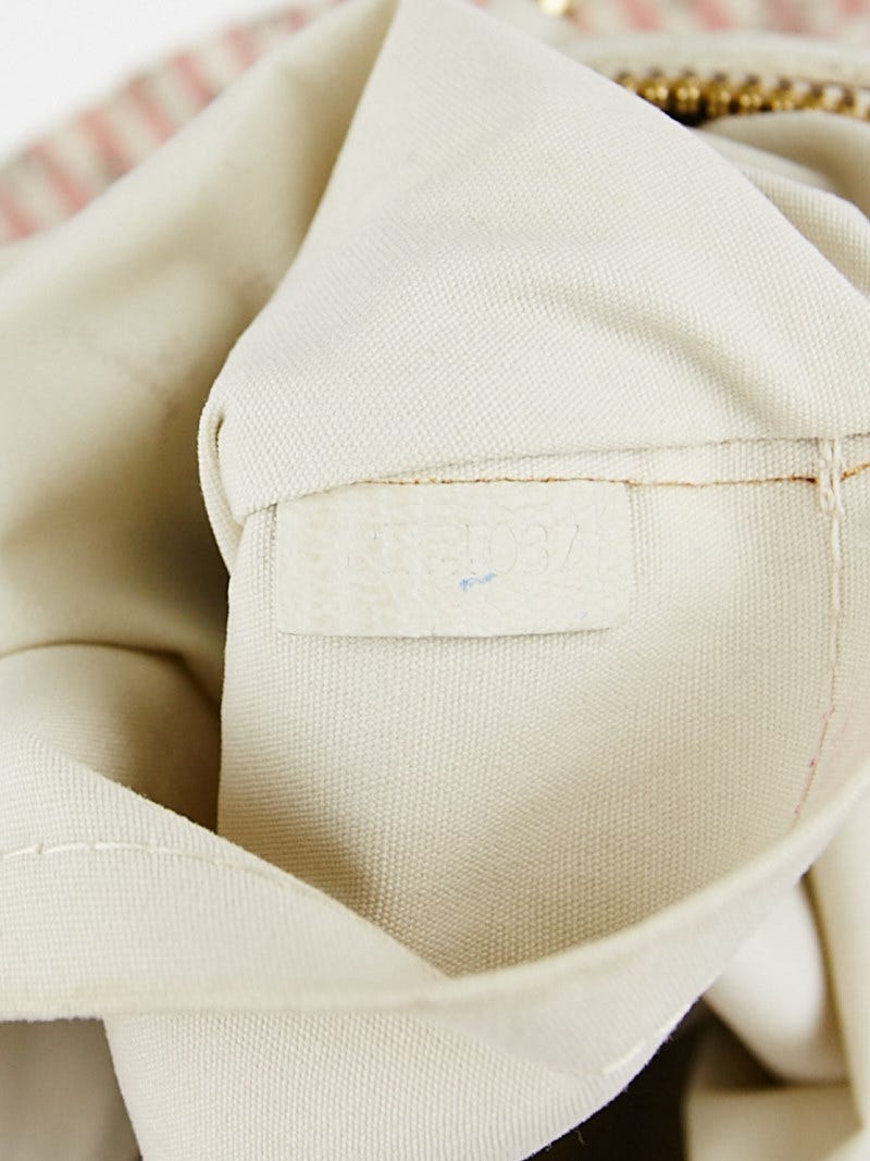 Louis Vuitton Red/White Mini Lin Croisette Marina PM Bag | Yoogi's