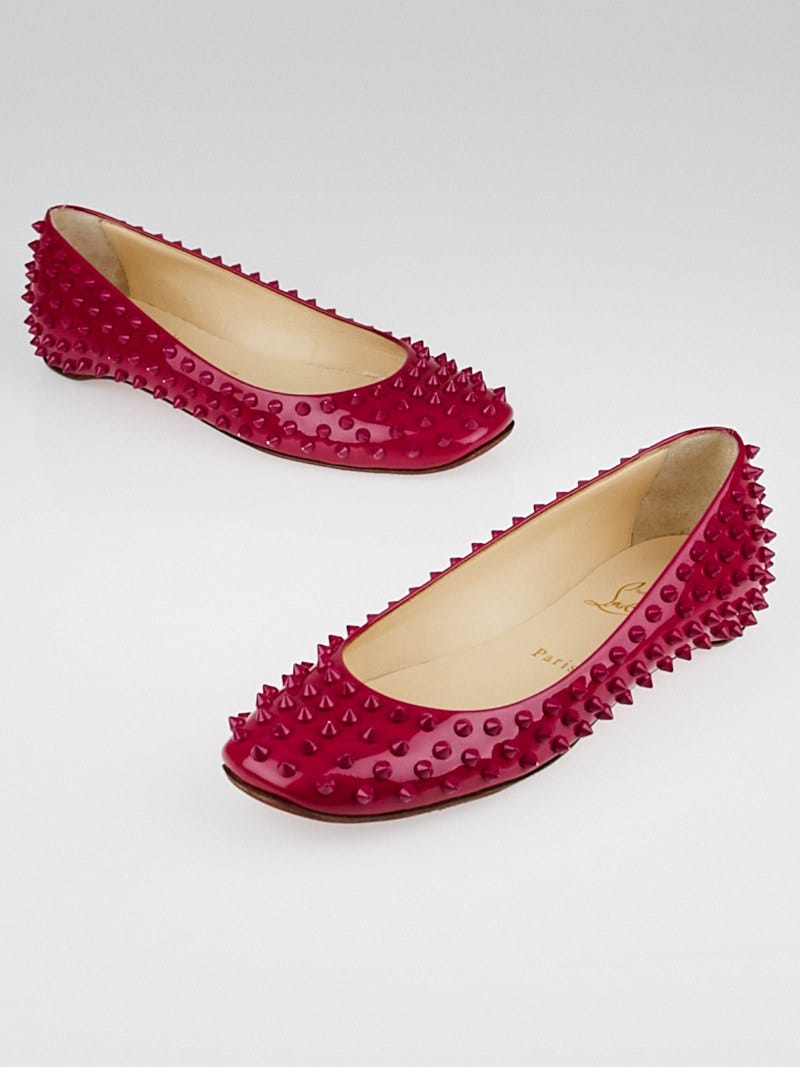 Christian louboutin deals spiked flats