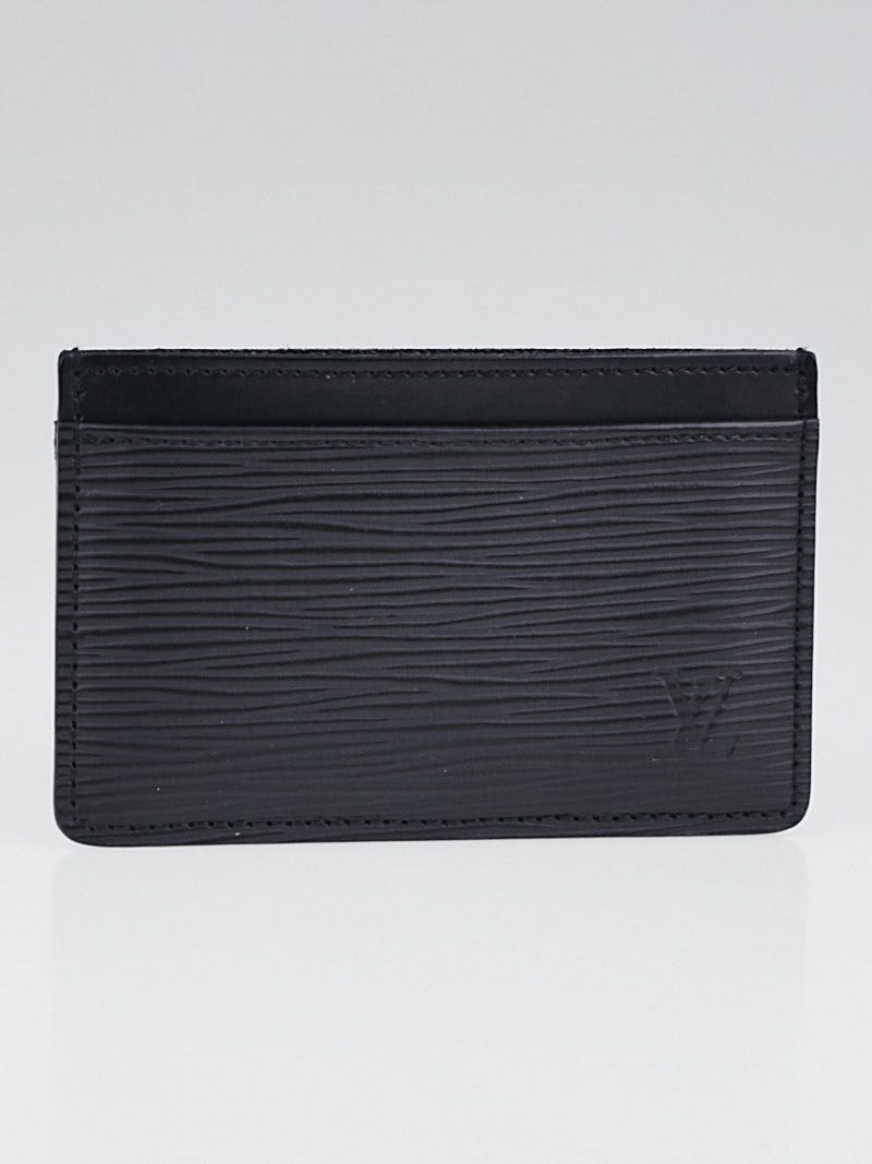 100% Authentic Louis Vuitton Black Epi Leather 6 Key Holder Credit
