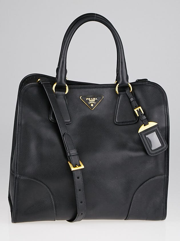 Prada Black Saffiano Lux Leather Tote Bag BN2254