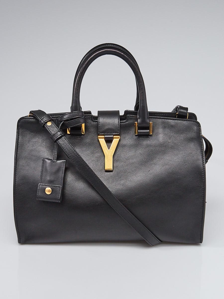 Yves Saint Laurent Mousse Smooth Calfskin Leather Small Cabas ChYc