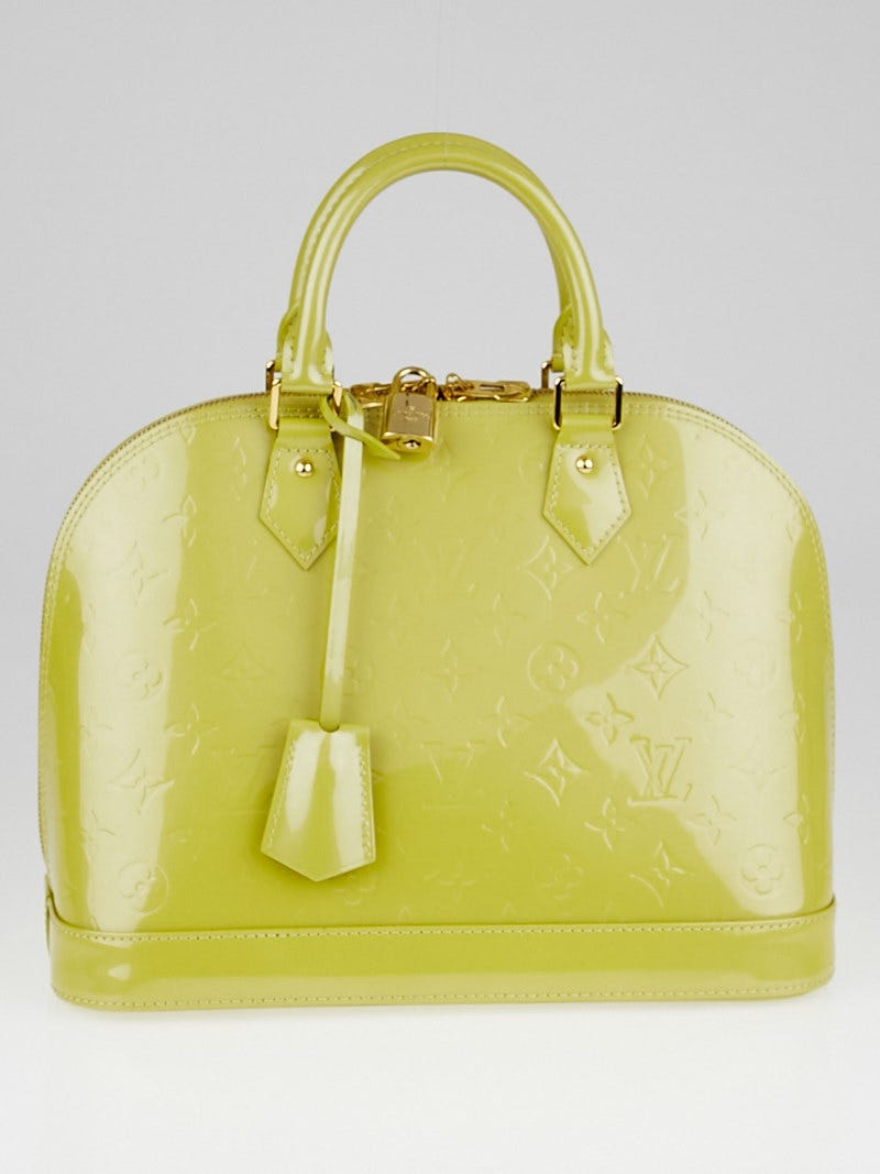 Louis Vuitton Vert Impression Monogram Vernis Alma PM Bag