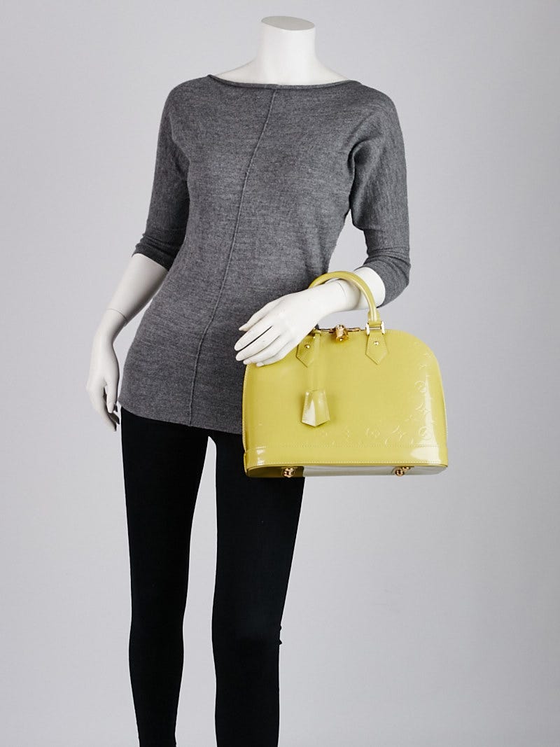 Louis Vuitton Vert Impression Monogram Vernis Alma PM Bag