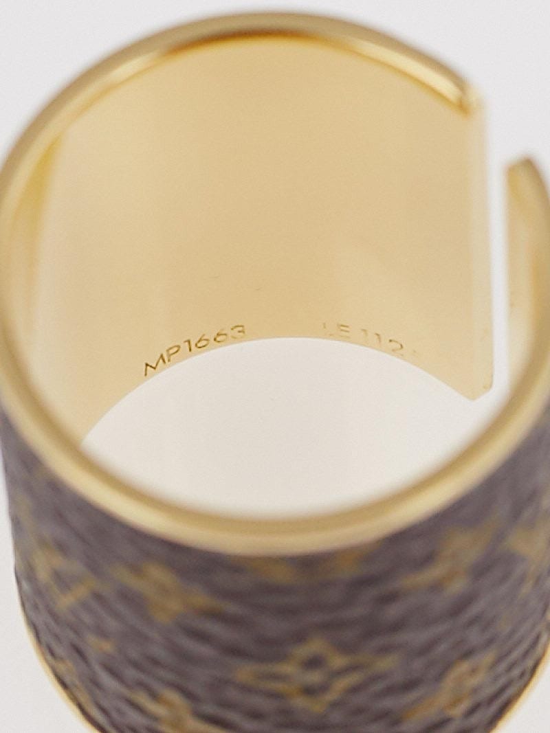 Louis Vuitton Monogram Skin Ring Size 7 - Yoogi's Closet
