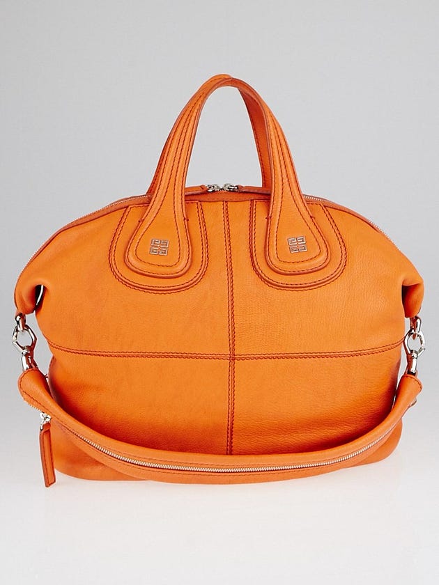 Givenchy Orange Sugar Goatskin Leather Medium Nightingale Bag