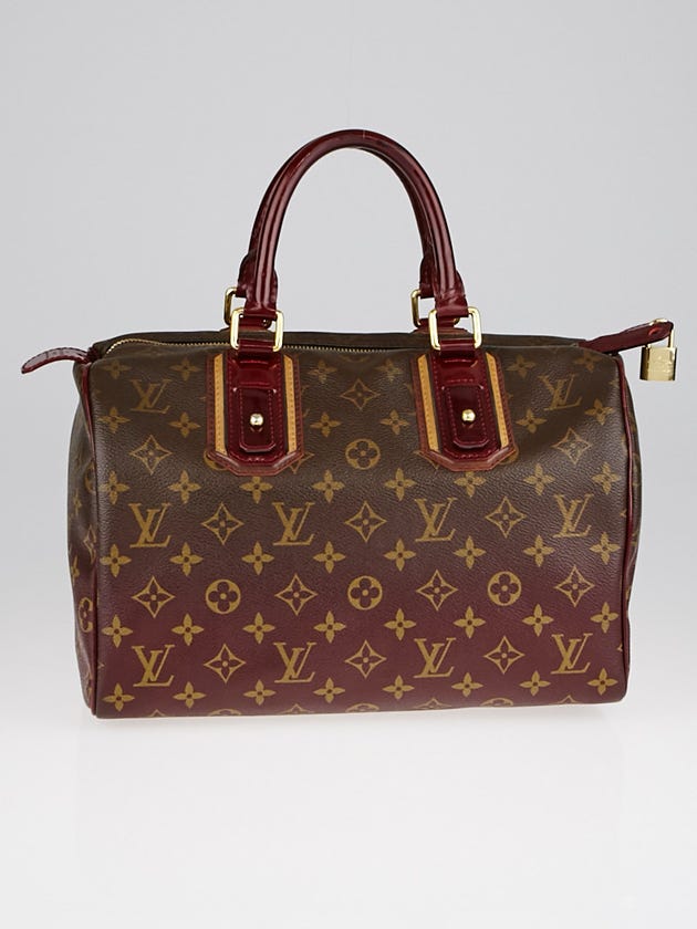 Louis Vuitton Limited Edition Bordeaux Monogram Mirage Speedy 30 Bag