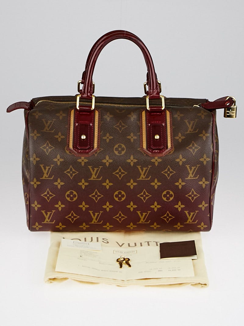Louis Vuitton Limited Edition Bordeaux Monogram Mirage Speedy 30