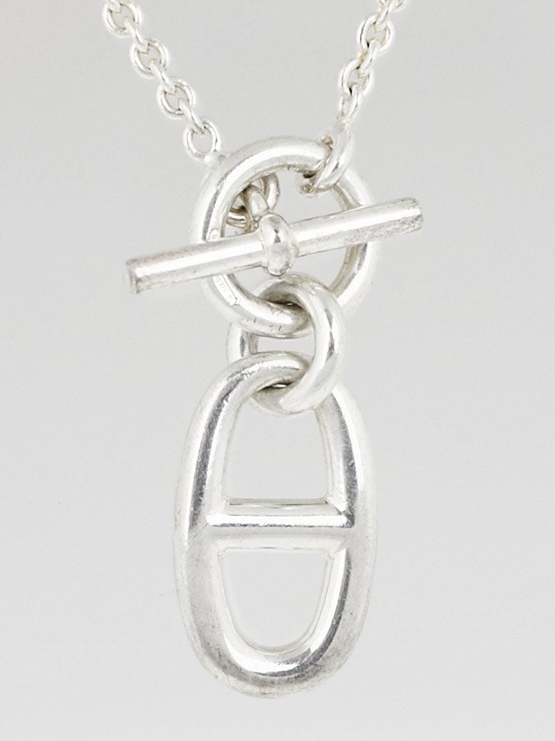 Louis Vuitton Sterling Silver Lockit Promise Necklace - Yoogi's Closet
