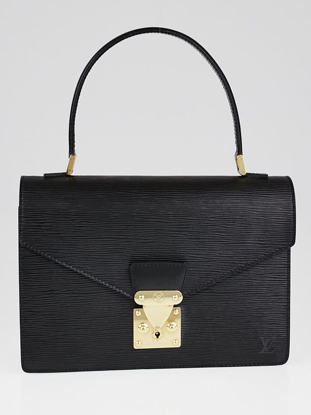 Louis Vuitton Black Epi Leather Monceau 28 Bag