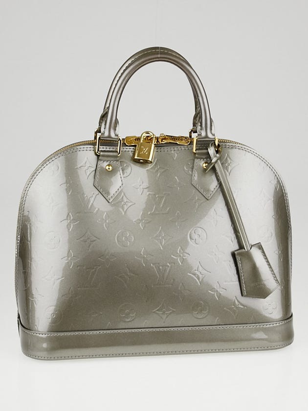 Louis Vuitton Gris Art Deco Monogram Vernis Alma PM Bag
