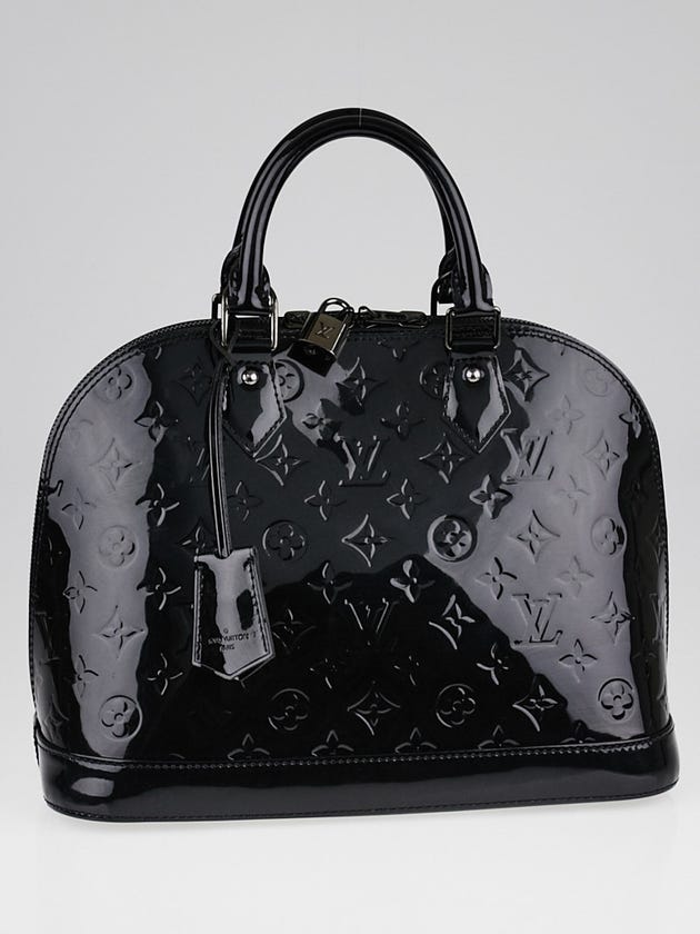 Louis Vuitton Black Magnetique Monogram Vernis Alma PM Bag