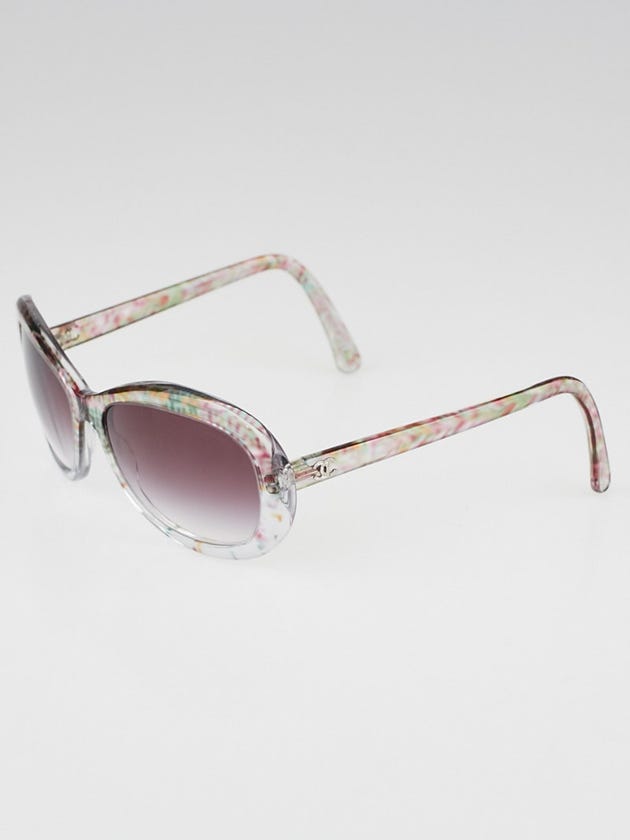 Chanel Multicolored Clear Resin Frame Gradient Tint CC Sunglasses - 5219