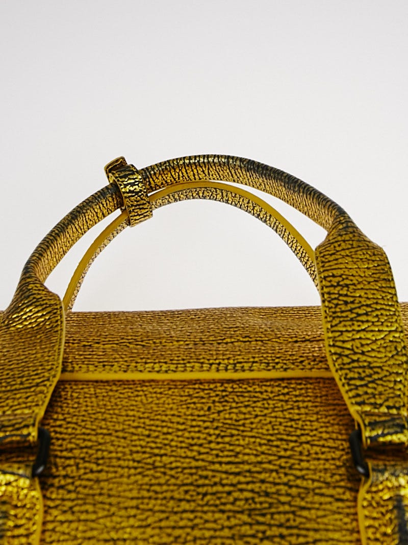 ファッション Gold Lim Phillip 3.1 Shark Pashli Large Leather Embossed バッグ