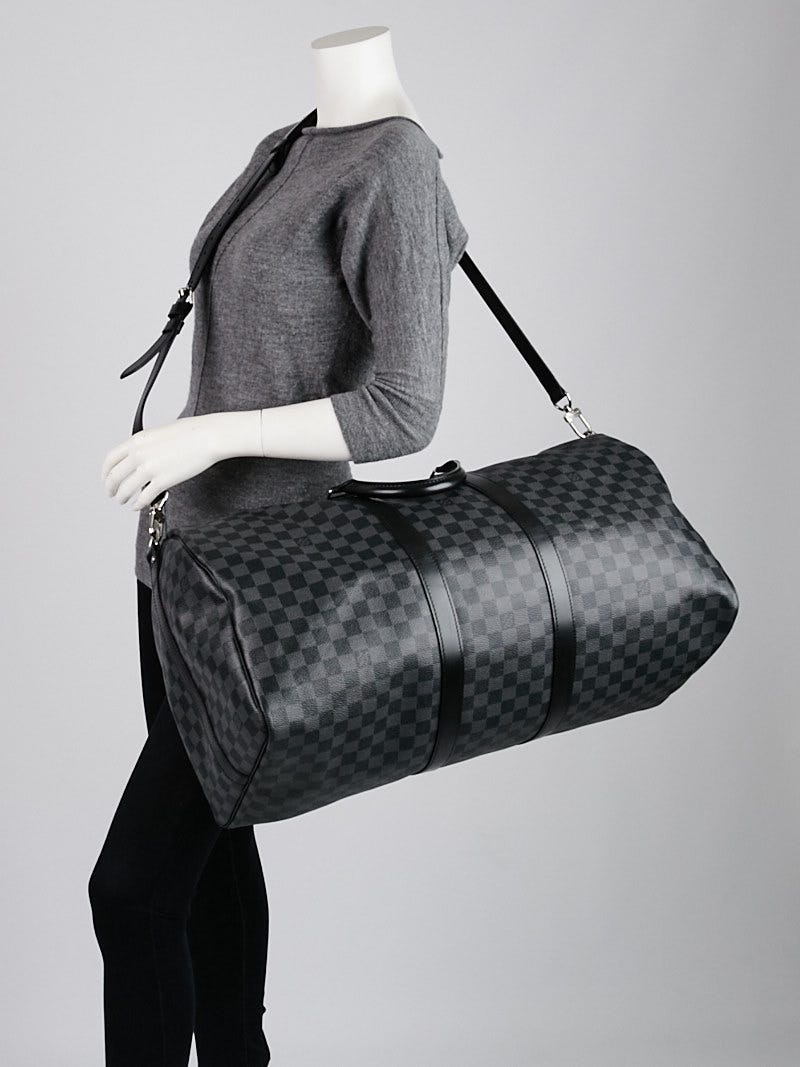 Louis Vuitton Damier Graphite Canvas Keepall Bandouliere 55 Bag - Yoogi's  Closet