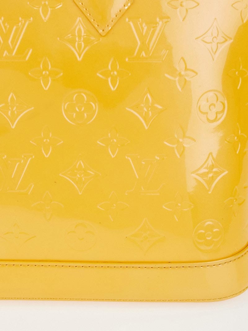 Louis Vuitton Monogram Verni Alma Handbag M91695 Jaune Yellow – Timeless  Vintage Company