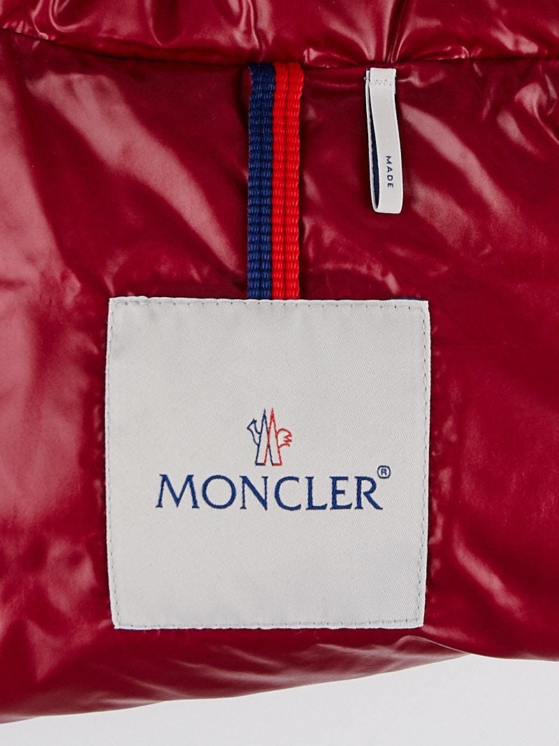 Moncler Raspberry Quilted Nylon Down Vest Size 4/XL | Yoogi's Closet