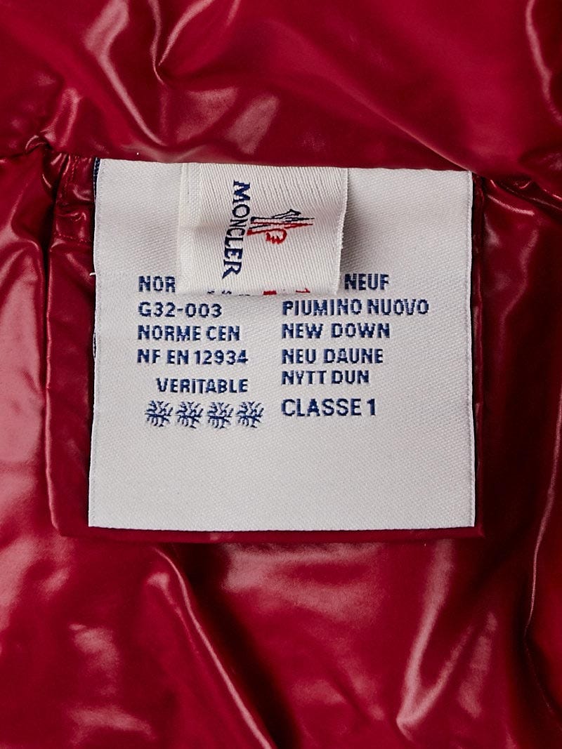 Moncler Raspberry Quilted Nylon Down Vest Size 4/XL | Yoogi's Closet